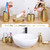 Bathroom Accessories Complete with Soap Dispenser, Toothbrush Holder