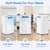 14000 BTU Portable Air Conditioners,Cools Up to 700 Sq.Ft, AC Unit with Cooling/Fan/Dehumidifier/Sleep Mode,Remote Control&Installation Kit, Portable AC for Large Rooms