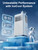 10000 BTU Portable AC Unit with Dehumidifier, Sleep Mode, 24H Timer, Cools Room up to 450 sq.ft