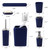 Bathroom Accessories Set, 9-Piece Plastic Gift Set with Trash Can, Toothbrush Holder