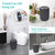 Bathroom Accessory Set with Trash Can 2pc for Floor/Counter, Toilet Brush