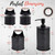 Bathroom Accessories Set Black Farmhouse Soap Dispenser, Matte Black Toothbrush Holder