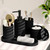 Bathroom Accessory Set, Bathroom Sets with Shower Curtain Set, Soap Dispenser & Toothbrush Holder