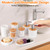 Bathroom Accessories Set with Trash Can, Toothbrush Holder, Soap Dispenser, Toothbrush Cup