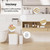 Bathroom Set, Bathroom Accessories Set, Toilet Brush, Bathroom Trash Can & Soap Dispenser