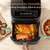 Cosori 9-in-1 TurboBlaze Air Fryer 6 Qt, Premium Ceramic Coating, 90°–450°F, Precise Heating for Even Results, Air Fry, Roast, Bake, Broil, Dry, Frozen, Proof, Reheat, Keep Warm, 120V, Dark Gray