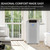 Whynter Portable Air Conditioner 12,000 BTU with Dual Hose Dehumidifier & Cooling Fan for 400 Sq Ft Rooms