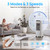 1800 CFM Windowless Portable Air Conditioners with 4.2 Gal Water Tank, 120° Swing,12H Timer,3 Modes & 3 Speeds,4 Ice Packs