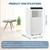10,000 BTU for Rooms up to 450 Sq.Ft., Smart Compact AC Unit with Cooling, Dehumidifier, Fan, Remote Control and Window Kit