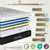 Sven & Son Classic Adjustable Bed Base, Head and Foot Lift, Massage, Under-Bed Lights, USB, Gel Memory, Zero Gravity Smart Frame - Split King + 14 inch Hybrid Spring Matt (Medium Soft)