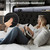 LARMACE King Size Bed Frame with 4 Storage Drawers Velvet Upholstered Tufted Bed Frame King Platform with LED Lights&USB Type-C Charging Station