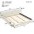 Merax King Size Low Profile Floor-Hugging Platform Bed, Platform Bed Frame with 27.45'' Headboard, 800lb WeightCapacity