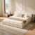 RECCI Cloud King Upholstered Platform Bed Frame, Low Profile Grounded Design with Plush Headboard & Footboard,