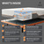 Split King Adjustable Bed Frame + 14” Hybrid Matt, Bed Base with Massage, Pillow-tilt, Smart APP Control, Ergonomic Incline