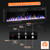 VENDROZ 72 Inch Electric Fireplace, Ultra-Thin Fire Places Electric Fireplace Inserts Recessed and Wall Mounted with Remote Control