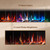 PuraFlame Bernice 60 Inch Smart Linear Electric Fireplace - Clean Hidden Vent Design, Flame with 9 Colors