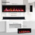 PuraFlame Bernice 60 Inch Smart Linear Electric Fireplace - Clean Hidden Vent Design, Flame with 9 Colors