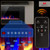 Ultra-Thin Lightweight LED Flush Mount Linear Fireplace Heater, Fit 2x4&2x6 Stud w/Touch Screen,Remote Control
