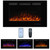 Electric Fireplace 40 inch Wide 26.5" High, Wall-Mounted & Recessed Fireplace Inserts, Multicolor Flame w/5 Dimmer, Remote Control