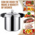 6 Canning Supplies with Pressure Panner Stainless Steel Steam Rack Gauge for Canning