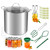 21.5 QT Canning Pot with Rack & Lid, Canning Supplies Starter Kit and 6 Pieces Tools Set
