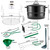 Canning Pot with Rack and Lid-Canning Kit for Beginners, 21.5 Quart Stock Pots-Canning Supplies Starter Kit for Beginners