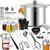 Canning Supplies Starter Kit - Water Bath Canning Pot with Rack,Stainless Steel Canner Kit Set Tools