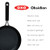 12" Frying Pan Skillet with Removable Silicone Handle Holder, Induction, Oven Safe, Black