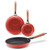 Cast Iron Skillets - Non Stick Frying Pans Set with Durable Wooden Handle
