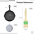 Cast Iron Skillet, Mini Nonstick Frying Pan with Oil Brush and Sponge