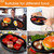 8 Pack Mini Cast Iron Fajita Skillet, 7.1" x 4.7" Oval Sizzling Steak Plate Pan Small Ramekin Set Black Casserole Dish