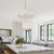 5 Light French Country Gold Crystals Chandelier for Ceiling Medallions,Wedding,Dining,Kitchen, Foyer,Dia 20'' Golden