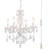 Ceramic White Chandelier, Glass Chandeliers,White crystal Hanging Pendant Light with Clear Cord and On/Off