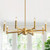 8-Light Gold Candle Chandeliers Modern Farmhouse Ceiling Light Fixture