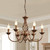 Chandelier Bronze, Rustic 6 Light French Country Iron Pendant Light Fixture