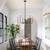 Black and Gold Chandelier, 6-Light Farmhouse Chandelier for Dining Room Lighting Fixtures Hanging