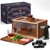 Cocktail Smoker Kit, Whiskey Smoker Kit with Torch, Drink Smoking Box, Food Tray and Wood Chips