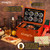 Smoker Kit, Whiskey Smoker Kit, Gifts for Men Dad Him Stocking Stuffers, Smoker Box with Food Tray