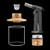 Viski Alchemi Single Serve Cocktail Smoker Kit Includes Low Ball Glass, Butane Torch, Smoker