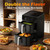 Dual Basket Air Fryer, 12.6QT Family-Size for 10–12 People, XL Basket for 6LB Whole Chicken, DoubleStack Compact Design