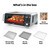Ninja, Toaster Oven, Air Fryer, Thermometer, Toaster Oven Air Fryer Combo, Stainless Steel