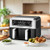 Cuisinart Dual Basket Air Fryer, 2-4.25 QT Baskets, Total 8.5 QT, 4 Functions Air Fry, Roast, Bake and Keep Warm