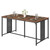 Dining Table for 6-8, 63" Large Kitchen Table, Industrial Dining Room Table, Wooden Rectangular Table with Adjustable Feet