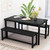 Recaceik Dining Table Set for 4 Kitchen Dining Room Set with 2 Dinner Benches
