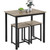 Yaheetech 3 Piece Dining Table Set - Kitchen Table & Chair Sets for 2 - Compact Table w/ 2 Stools