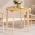 HOOBRO Bamboo Dining Table, Round Dining Table for 2, 27.5" Kitchen Table for Small Space, Writing Table