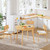 HOOBRO Bamboo Dining Table, Round Dining Table for 4, 35.4" Kitchen Table for Small Space, Easy to Assemble