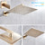  Gold Bathroom Shower Set Rainfall Shower Head Single Handle Shower Faucet Wall Mounted Bath Shower Mixer Water Set