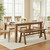 LukeAlon Solid Wood Dining Chairs, Rustic Farmhouse Kitchen Chairs 18" Seat Height