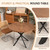 Recaceik Walnut Round Dining Table for 4-6 Person, 39" Mid-Century Modern Round Dining Room Table